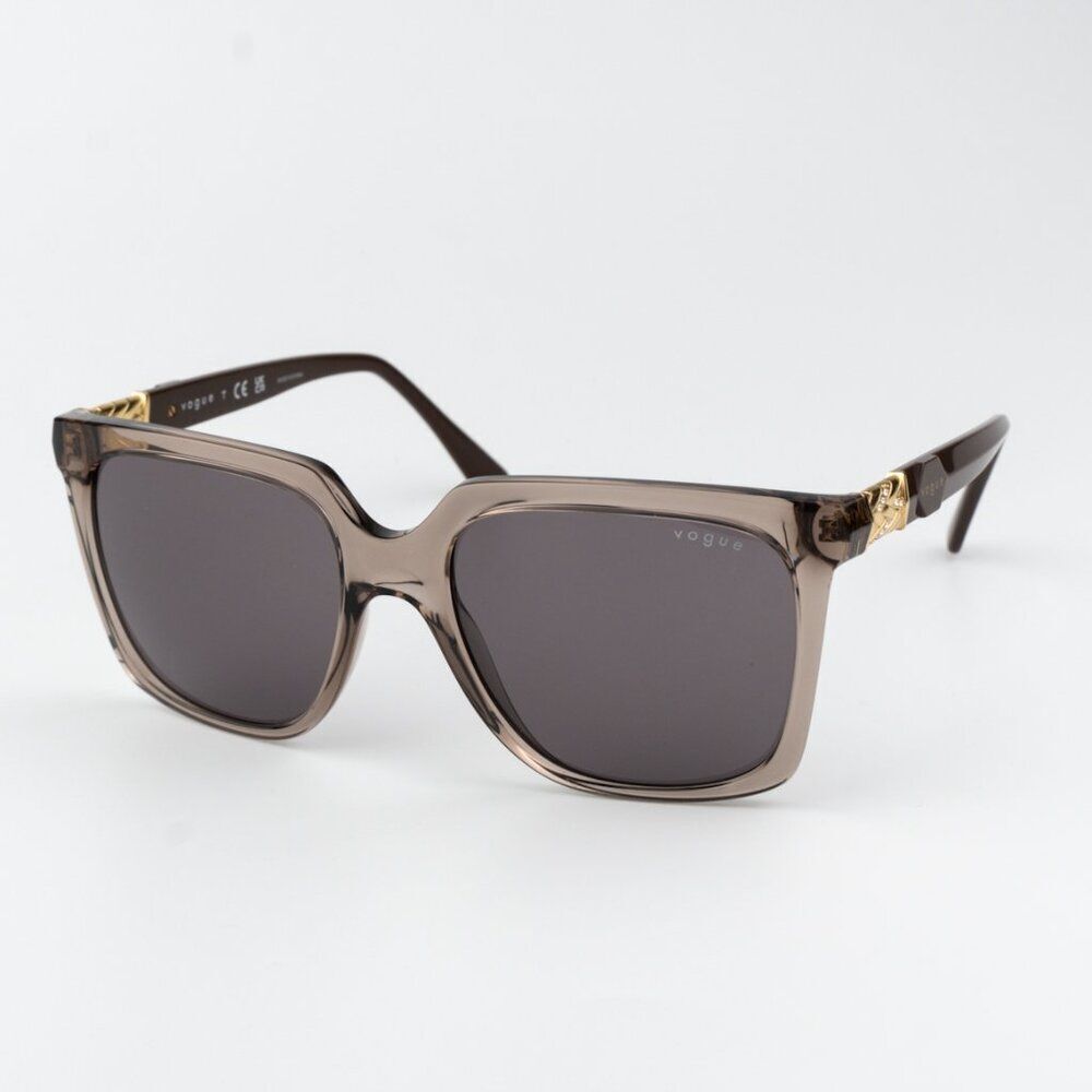 Vogue Women Sunglasses Transparent Brown Violet Square VO5476SB 29407N54 NEW